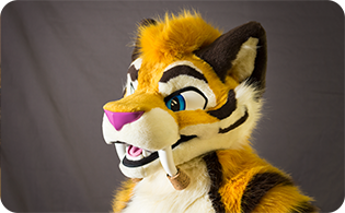 Avo the Sabertooth fursuit by Tokai Suiting